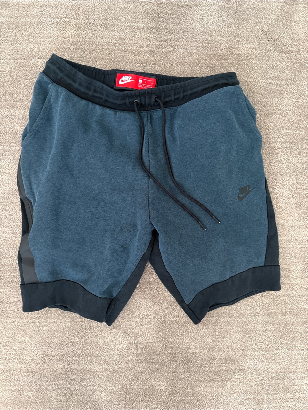 Nike Men's Blue Tech Shorts with trim